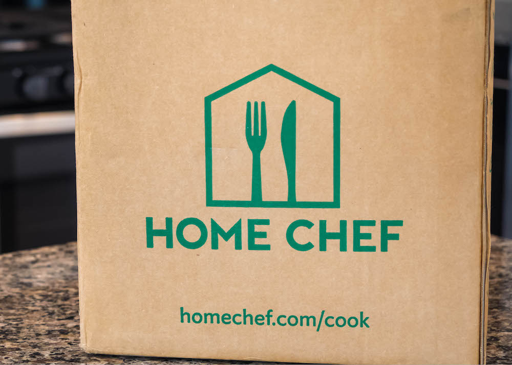 The box for a Home Chef meal