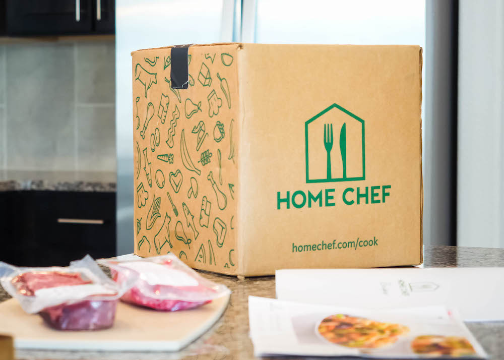 The box for Home Chef meals