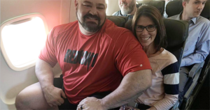 Strongman Athletes On Tiny Planes