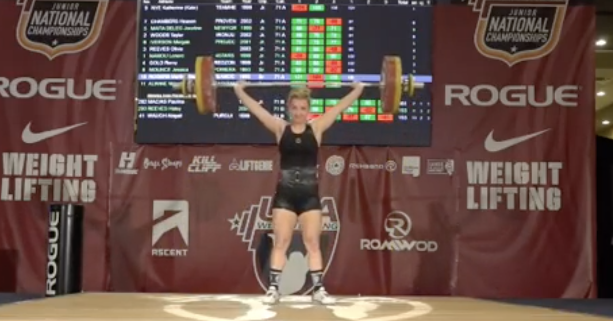 Weightlifter Katherine Nye Sets New American Snatch Record