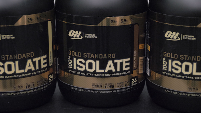 optimum nutrition gold standard isolate tubs