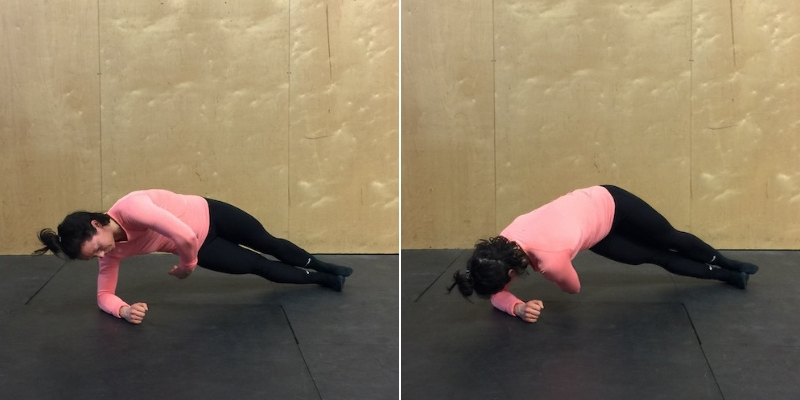 side plank twist