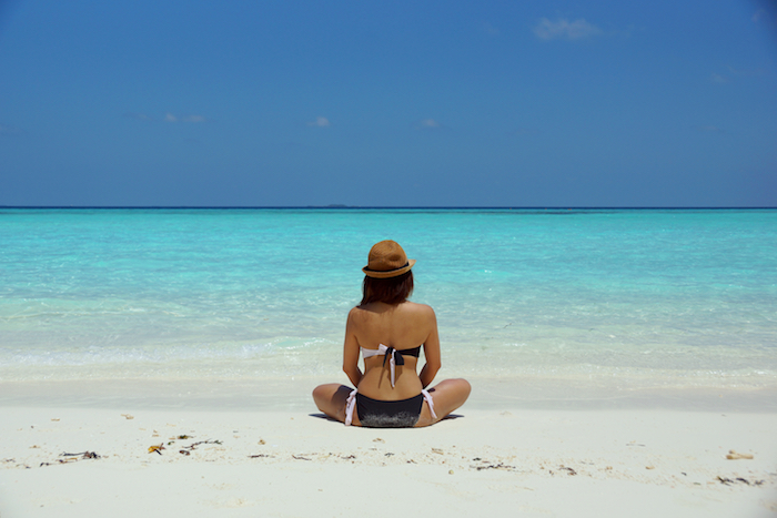 woman meditating