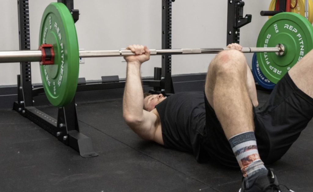 Floor Press Muscles Worked Exercise Demo And Benefits Barbend