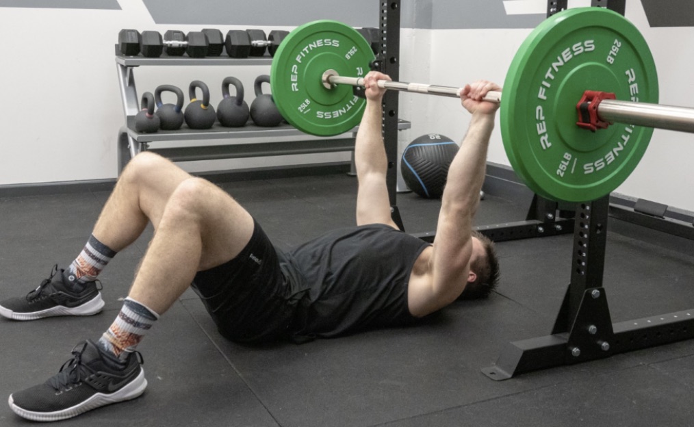 Floor Press Muscles Worked Exercise Demo And Benefits Barbend