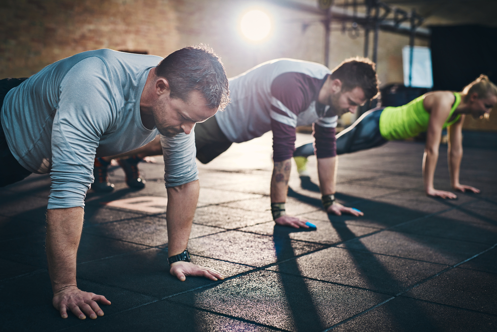 Resistance band push online up vs bench press