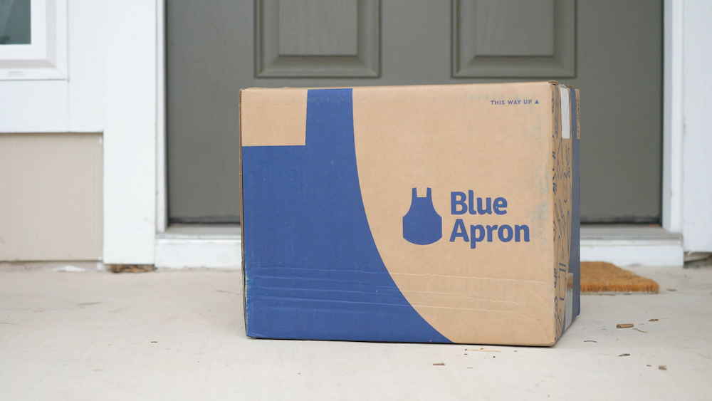 blue apron delivery boxes