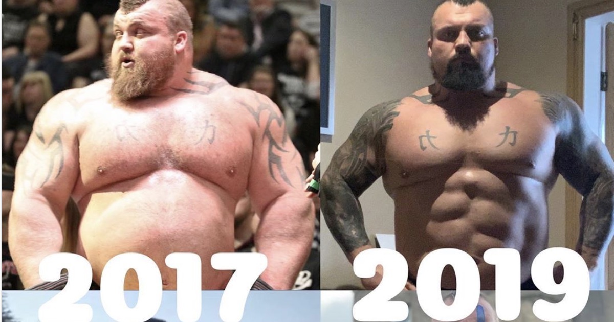 Look At Eddie Hall S Insane Body Transformation Over The Past Two Years Barbend