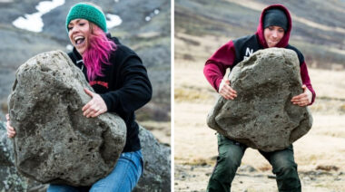 First Women to Lift Husafell Stone