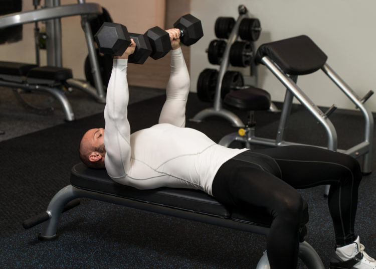 dumbbell bench press