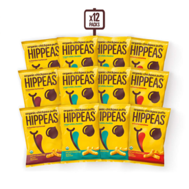 HIPPEAS Organic Chickpea Puffs + Variety Pack