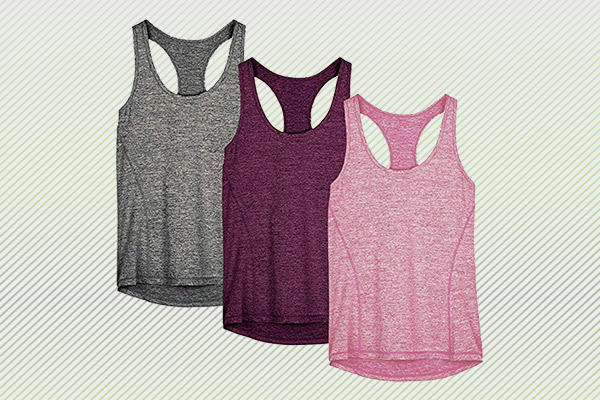 Neleus Women's 3 Pack Compression Base Layer Dry Fit Tank Top