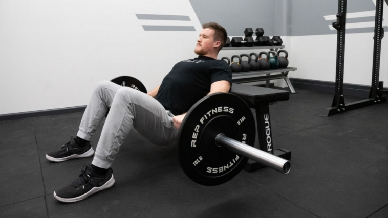 Barbell Hip Thrust Set Up