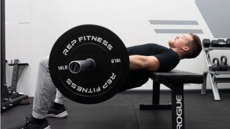 Man Performing Barbell Hip Thrust