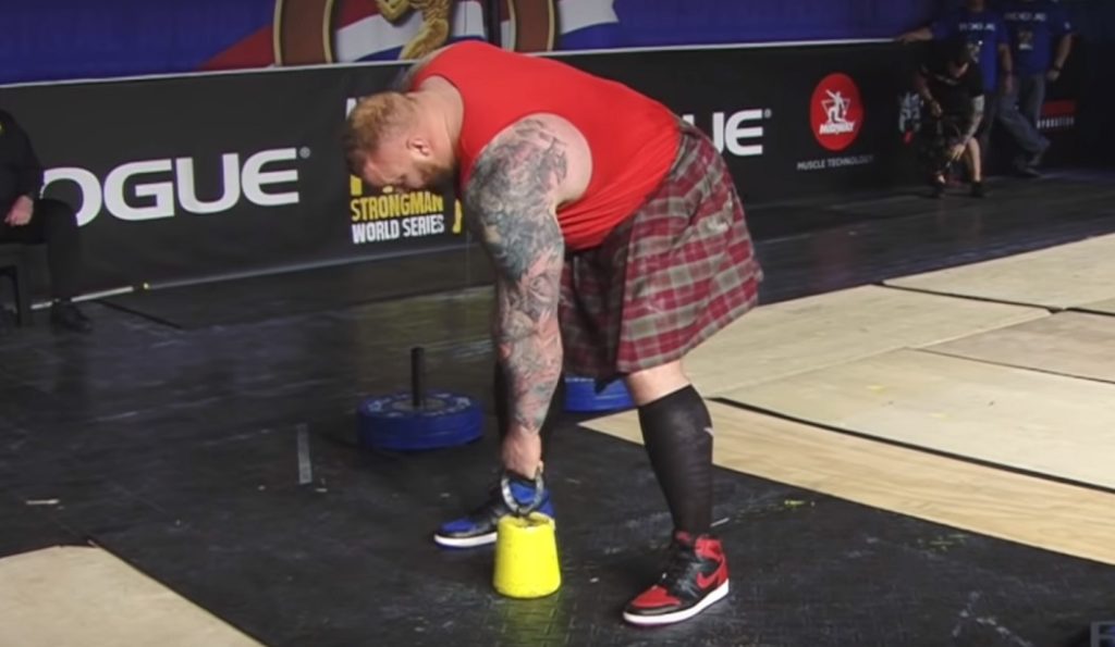 sandbag toss strongman