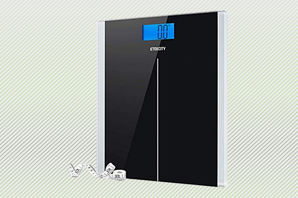 Etekcity Digital Body Weight Bathroom Scale with Body Tape Measure, 8mm  Tempered Glass, 400 Pounds
