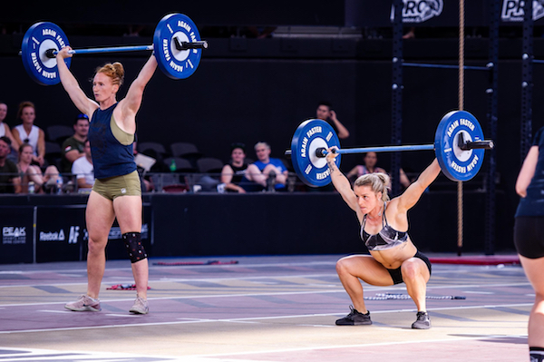 Maddie Sturt completes a snatch