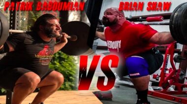 Strongman athletes Patrick Baboumian and Brian Shaw