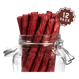 Beef snack sticks by Mission Meats