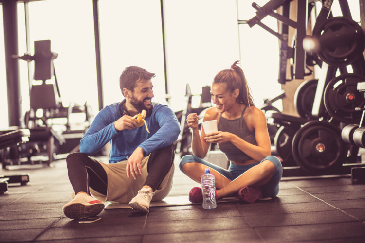 sugar eating in gym