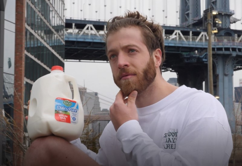 Beefy Gym Man Drinking From Gallon Water Jug Like Mythical Giant