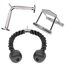 A2ZCARE Combo Tricep Press Down Cable Attachment