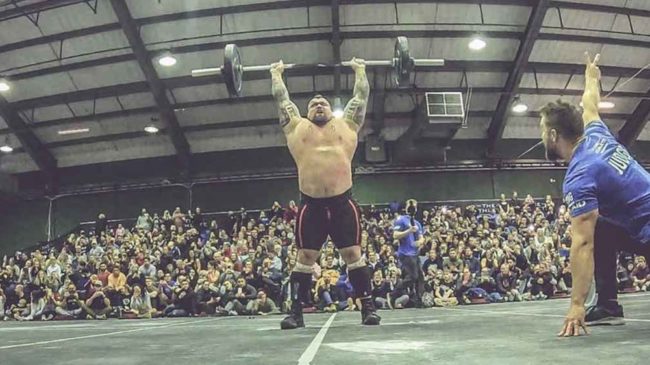 Eddie Hall performs Grace