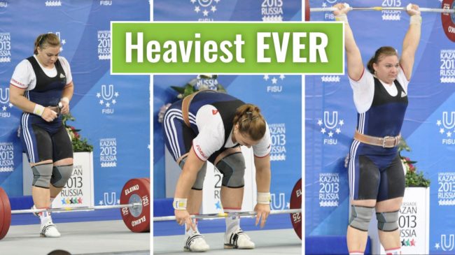 Heaviest Womens Snatch and Clean and Jerk