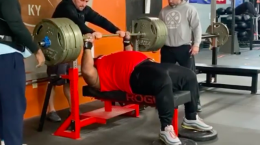 Julius Maddox Bench Presses 765 Pounds