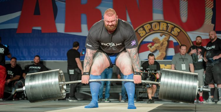 Hafthor Bjornsson Deadlifts at the Arnold Strongman Classic