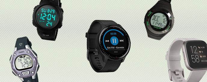two different types of swim watches