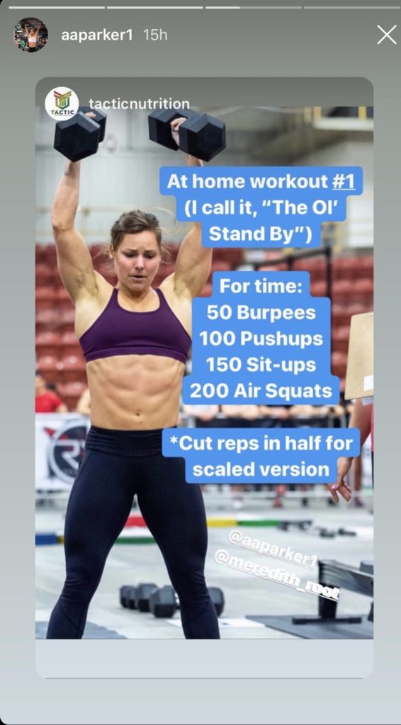 Alex Parker Workout