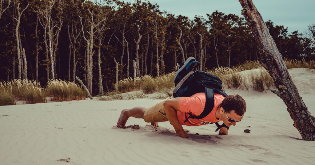 Backpack Pushup