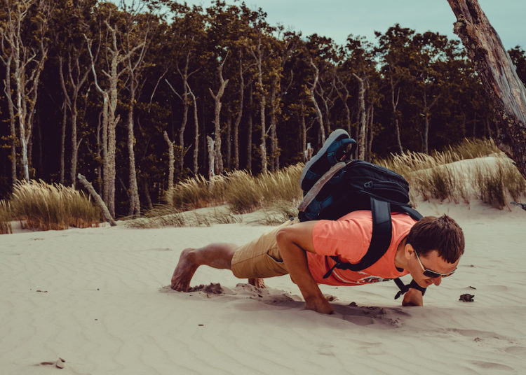 Backpack Pushup