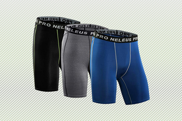 Neleus Pro Mens USA 2XL Athletic Base Layer Compression Shorts