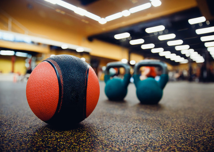 a medicine ball