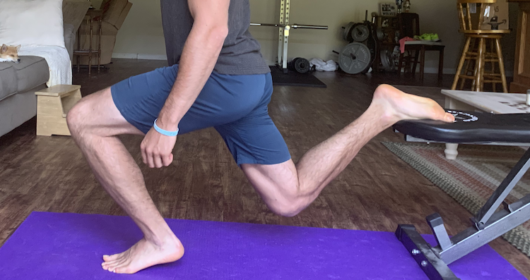 Bulgarian Split Squat Heel Elevated