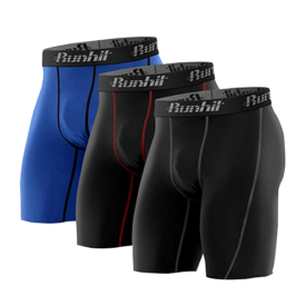 Mens Sports Shorts Underwear Trunks Compression Short 6 Pack 