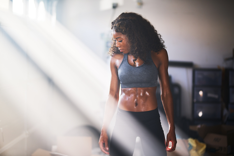 black woman gym