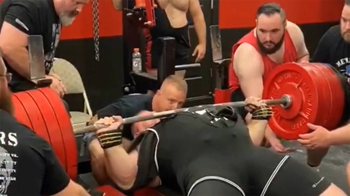 Meet The Man Who Just Made The Heaviest Bench Press Of All Time