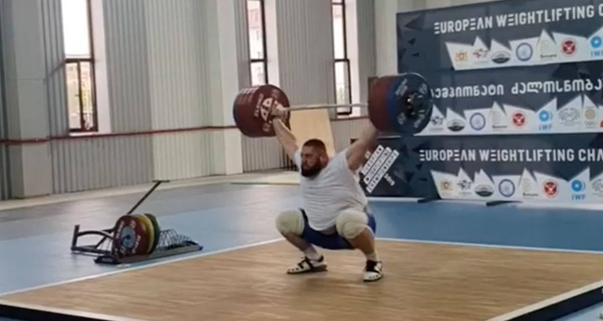 Lasha Talakhadze Snatches 222kg/489lbs, Heaviest Snatch ...