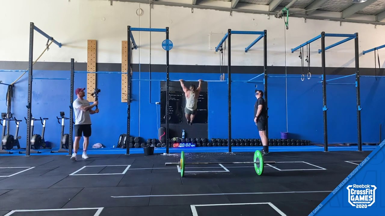 Kara Saunders CrossFit Games Event 1 FULL Friendly Fran BarBend