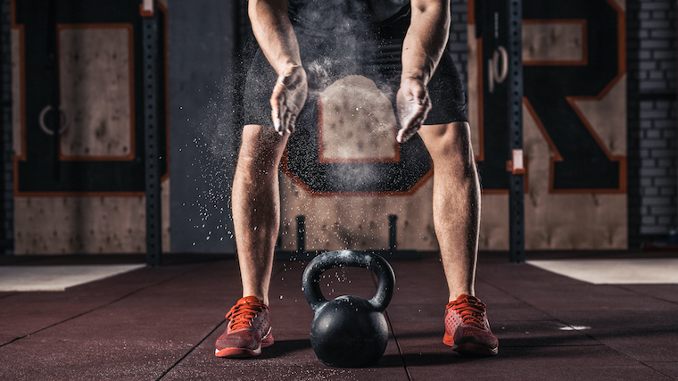 Kettlebell Chalk Clap