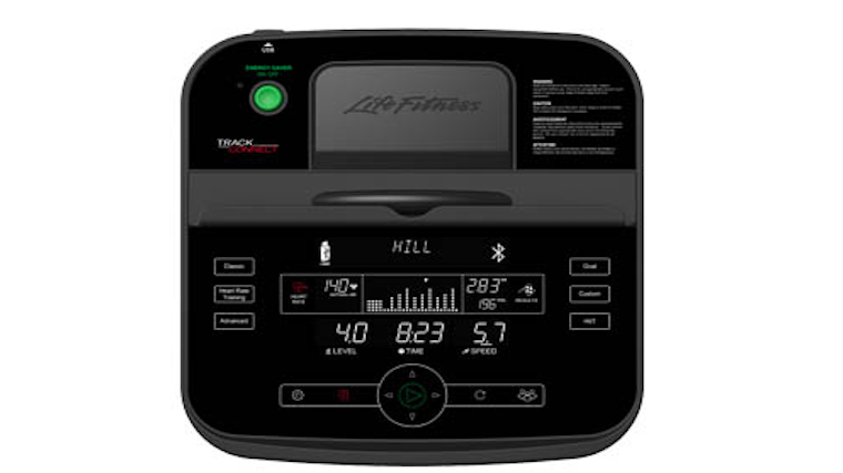 The Track Console from Life Fitness