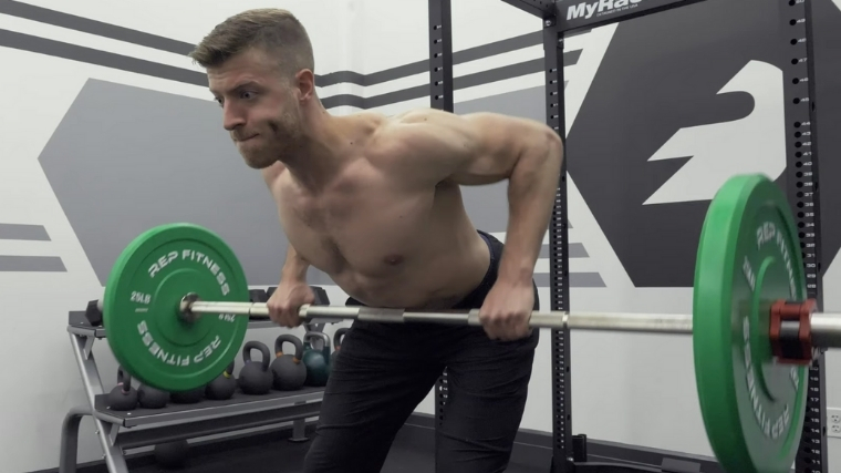Bent Over Row Finish Position