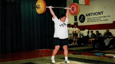 Young Cheryl Haworth Clean and Jerk