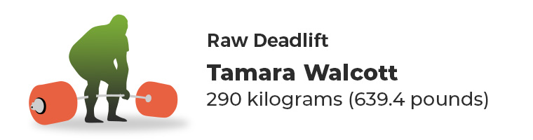Tamara Walcott Raw Deadlift