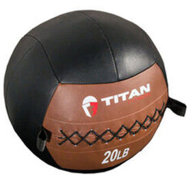 Titan Fitness Leather Medicine Ball