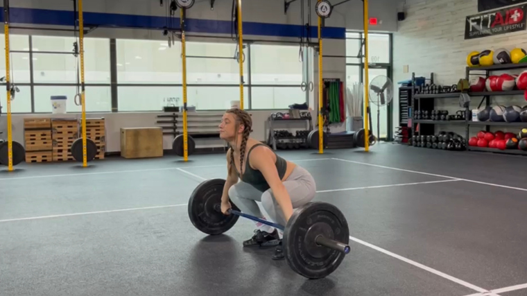 One arm barbell snatch  How many reps of this advanced move can