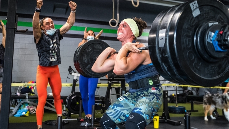 CrossFit Athlete Doing Front Squat